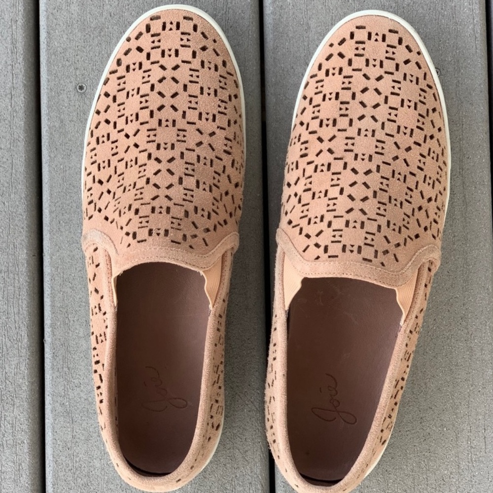 Joie suede perforated slip on sneakers loafers - Picture 2 of 5